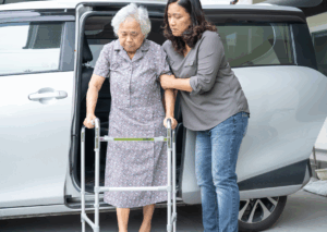 Home care coordinator building a weekly roster with clustered client visits and travel time